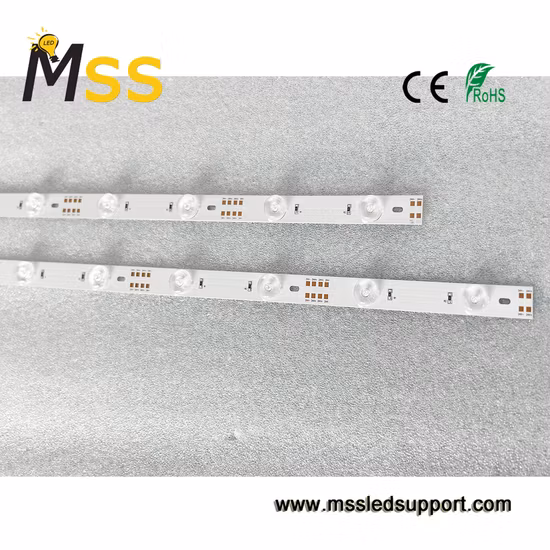 Maßgeschneiderte 50 cm 100 cm lange, zweifarbige, zweifarbige, starre, lineare Beleuchtung, LED-Streifen, Lichtleiste, DC 12 V, 24 V, verwendet für Solar-Beleuchtungs-Set
