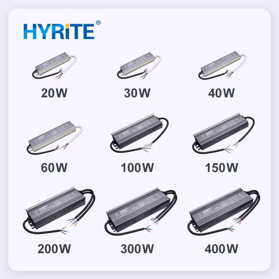 Wasserdichtes IP67 12V 30W 60W 100W 150W 200W 300W LED-Netzteil